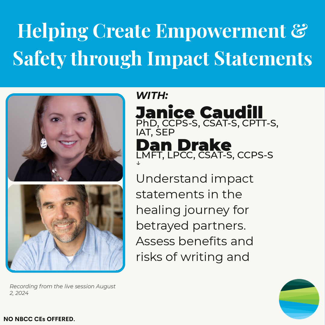Helping Create Empowerment and Safety through Impact Statements — Janice Caudill + Dan Drake