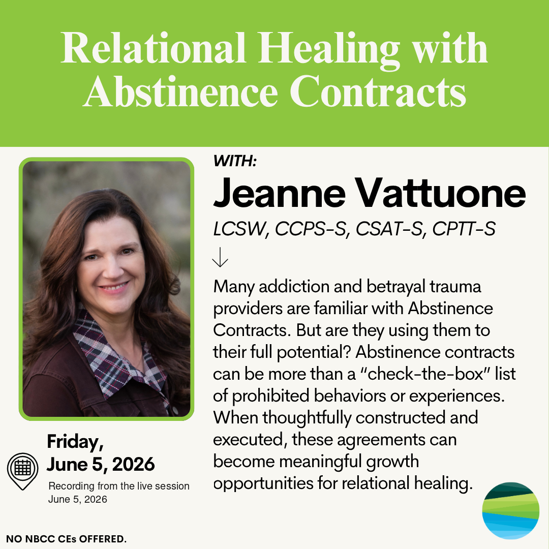 Relational Healing with Abstinence Contracts — Jeanne Vattuone